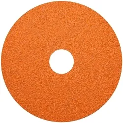 Norton® 69957370195 F970 Sanding Fiber Disc, 4-1/2 in Dia Disc, 7/8 in Center Hole, 60 Grit, Coarse Grade, Premium Ceramic Alumina Abrasive