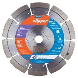 Norton® 70184675125 GMAX iHD Dry Segmented Blade, 9 in Dia Blade, 7/8-5/8 in Arbor/Shank