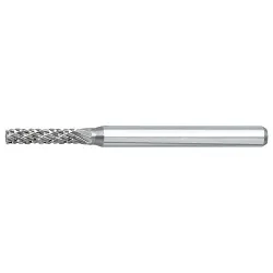 OSG 800-8001 Medium Tough Cut Single End Carbide Burr, Cylindrical Head, 3/32 in Dia Head, 7/16 in L of Cut, 1-1/2 in OAL, Medium Tough Cut