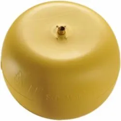 Pelicanâ„¢ SKID-MATEâ„¢ 35-630-080T Pallet Air Cushion With T-Nut, 45 to 80 lb, Yellow, 6 in Dia x 4 in H, 5/16-18