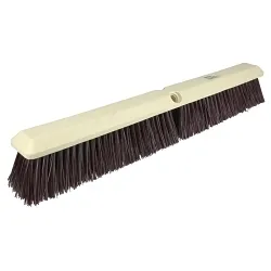 Perma-Sweep™ 42168 Push Broom, 24 in OAL, 3 in L Trim, Coarse Sweep Face, Maroon Polypropylene Bristle