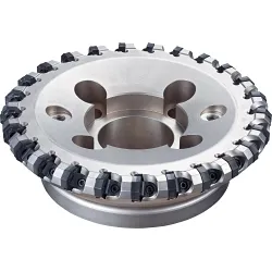 PHOENIX® 52800000 Normal Teeth Type 1 Indexable Face Mill With 2-Sided Octagon Insert and Through Coolant, ANSI Code: PAO06R200A075-5, 2.401 in Dia Cutting, 1.575 in OAL, OZKU/XAHT Insert, 0.08 in Max Depth of Cut, 3/4 in Dia Arbor Hole