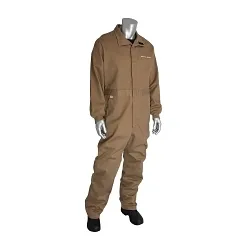 PIP® 11303 Coverall, 4XL, Tan, Cotton/Nylon