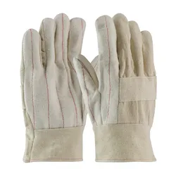 PIP® 7930 Heavy Weight Hot Mill Gloves, L, Cotton, Natural, Cotton/Polyester Lining, Band Top Cuff, 10-3/4 in L, Resists: Abrasion and Wear