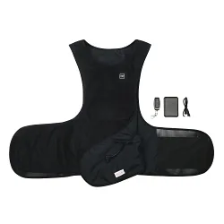 Boss® Therm™ PC300HV100U 300-HV100 3-Stage Activated Heated Vest, Thermal/T-Shirt Garment, Unisex, Universal, Black, Nylon
