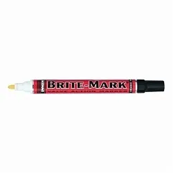 Precision Brand® BRITE-MARK® 50420 Paint Marker, Medium Tip, Orange