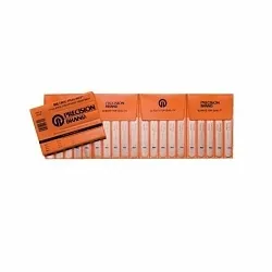 Precision Brand® Poc-Kit® 09740 Feeler Gauge Set, 20 Pieces, 127 mm L x 12.7 mm W Blade, Spring Steel