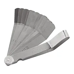 Proto® J000M Bent Feeler Gauge Set, 11 Pieces, 1/2 x 4-3/16 in Blade, Steel Holder