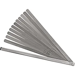 Proto® J000SL Long Blade Feeler Gauge Set, 1/2 x 12 in Blade, 12 Pieces, Steel Holder