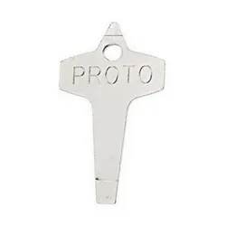 Proto® J100 Key Ring Standard Screwdriver, 3/16 in Slotted, Alloy Steel Shank, 2.25 mm OAL
