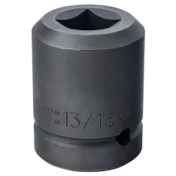 Proto® J10013SS Standard Length Socket, Imperial, 1 in Square Drive, 13/16 in