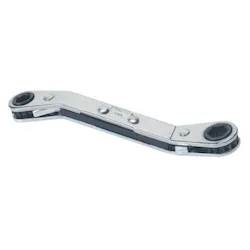 Proto® J1181M-A Reversible Box End Wrench, 7 x 8 mm Wrench, 6 Points, 25 deg Offset, 109 mm OAL, Steel, Full Polished