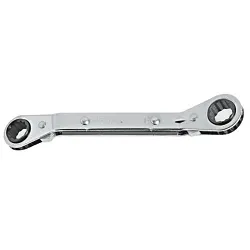 Proto® J1181T Reversible Box End Wrench, 1/4 x 5/16 in Wrench, 12 Points, 25 deg Offset, 4-1/8 in OAL, Steel, Full Polished