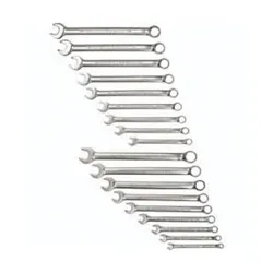 Proto® J1200CS Anti-Slip Design Combination Wrench Set, 18 Pieces, Full Polished