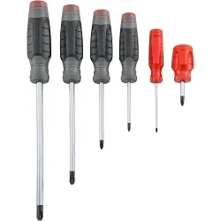 Proto® J1206SPF Screwdriver Set, 6 Pieces, ASME B107.600, Alloy Steel, Black Oxide