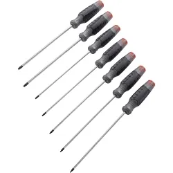 Proto® J1207STPS Screwdriver Set, 7 Pieces, ASME B107.600, Alloy Steel, Black Oxide