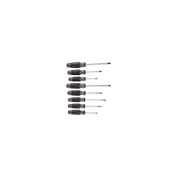 Proto® J1208SCF Screwdriver Set, 8 Pieces, ASME B107.600, ISO 2380, Alloy Steel, Black Oxide
