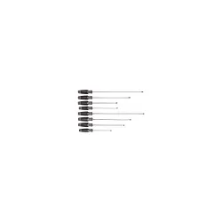 Proto® J1208SCLF Screwdriver Set, 8 Pieces, ASME B107.600, ISO 2380, Alloy Steel, Black Oxide