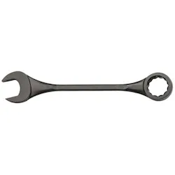 Proto® J12100 Combination Wrench, Imperial, 3-1/8 in, 12 Points, 15 deg Offset, 34 in OAL, Alloy Steel, Black Oxide, ASME B107.100