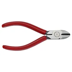 Proto® Ergonomics™ J204G Diagonal Cutter Plier With Grip, 18/32 in L x 9/16 in W x 5/16 in THK Thin Narrow Forged Alloy Steel Jaw, 4-7/16 in OAL, Flush Cut
