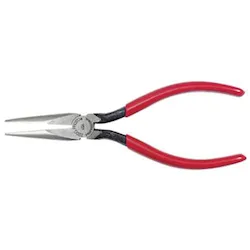 Proto® J229-03G Needle Nose Plier With Wire Stripper, 1-11/16 in L x 1/2 in W, Diamond Serrated/Smooth Steel Jaw, 9/32 in W Tip, 5-9/16 in OAL