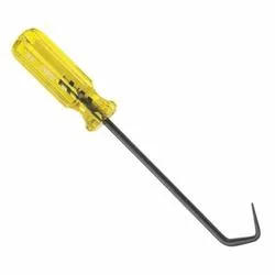 ProtoĀ® J2383 Standard Hook Pick, Curve High Alloy Steel Tip, 4-Sided Handle, 10 in OAL