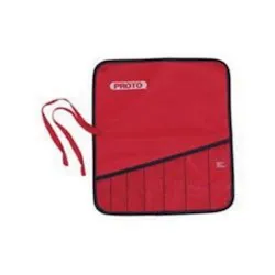 Proto® J25TR01C Tool Pouch, 7-Pocket, For Use With J1180MA Box Wrench Set, J1270A Flex Head Wrench Set, Canvas, Red