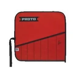 Proto® J25TR03C Tool Pouch, 7-Pocket, For Use With J3700A Flare Nut Wrench Set, J3700AT Flare Nut Wrench Set, J3800A Flare Nut Wrench Set, Canvas, Red