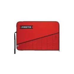 Proto® J25TR05C Tool Pouch, 10 Pocket, For Use With J1200GASD Combination ASD Wrench Set, J1200GHASD Combination ASD Wrench Set, J3000H Open End Wrench Set, J3000HB Open End Wrench Set, Canvas, Red