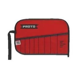 Proto® J25TR09C Tool Pouch, 9 Pocket, For Use With J3200D Open End Wrench Set, Canvas, Red