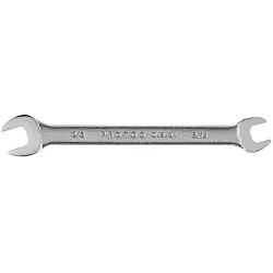 Proto® J3020 Open End Wrench, 5/16 x 3/8 in Wrench, Angled/Double Head, 5-1/8 in L, Alloy Steel, Satin, ASME B107.100