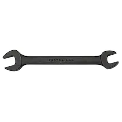 Proto® J3020B Open End Wrench, 5/16 x 3/8 in Wrench, Angled/Double Head, 5-1/4 in L, Alloy Steel, Black Oxide
