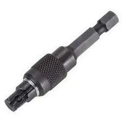 Proto® J4759BL Locking Adapter, Black Oxide, Hex x Square Drive, 1/4 in Male Drive, Male x Male Adapter, ASME Specified