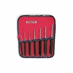 Proto® J48007 Super Duty Drive Pin Punch Set, Drive Pin Style, 5/32 to 1/4 in Punch, 7 Punches, 7 Pieces