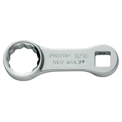 Proto® J5122 Torque Adapter, 11/16 in Wrench, 3/8 in Drive, 2-29/32 in OAL