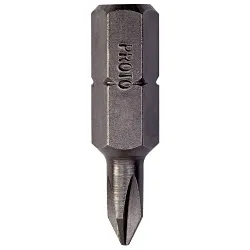 Proto® J60050 Insert Bit, #1 Phillips® Point, 1-1/4 in OAL, Black Oxide