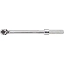 Proto® J6006C C Series Micrometer Torque Wrench, 3/8 in Drive, 16 to 80 ft-lb, Ratcheting Head, 0.5 ft-lb Graduation, 15-1/2 in OAL, ASME B107.14M