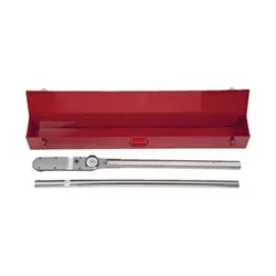Proto® J6141F Dual Scale Dial Torque Wrench, 1 in Drive, 200 to 1000 ft-lb, Fixed/Ratcheting Head, 74-1/4 in OAL, ASME B107.14M, ISO 6789, 20 ft-lb Graduation