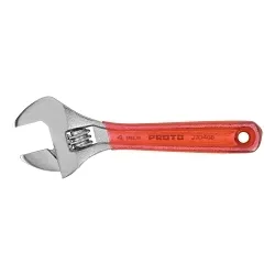 Proto® J704GB Non-Insulated Standard Wrench, 1/2 in Wrench, Polished Chrome, 4-11/32 in OAL, Alloy Steel Jaw, Alloy Steel Body, ASME B107.121, Alloy Steel