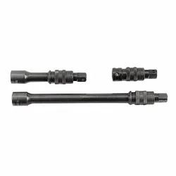 Proto® TorquePlus⢠J7515 Locking Standard Length Socket Extension Set, Imperial, 3/4 in Drive, 6-Point, 15/16 in Socket, 1-5/8 in OD Drive End, 1-1/16 in D Bolt Clearance, 37/64 in D Nut End Hex, 1-5/8 in OD Nut End, 3 Pieces, Black Oxide