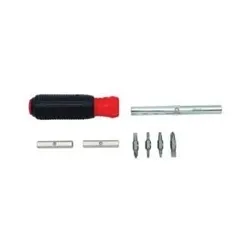 ProtoĀ® J93101 10-in-1 Screwdriver Bit Set, Imperial, 8 Pieces, Cushion Grip Handle, S2 Steel, ASME Specified