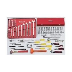 Proto® Ergonomics™ J99300 SAE Starter Tool Set, Box Tool Storage, 1/2 in Drive, 78 Pieces, ANSI Specified