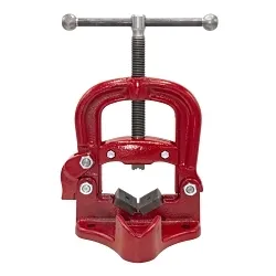 Reed 02450 Yoke Pipe Vise, 1/8 to 4-1/2 in Pipe