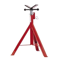 Reed 06350 V-Head High Pipe Jack, 1/8 to 36 in Pipe, 2000 lb Load, 28 to 49 in OAH