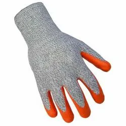 Ringers® 043-08 R-3 Cut Resistant Gloves, S, Nitrile Coating, HPPE/Nylon, Knit Wrist Cuff, Resists: Abrasion, Cut and Puncture, ANSI Cut-Resistance Level: A3, ANSI Puncture-Resistance Level: 4