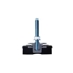 Royal 27003, 2180 lb Load, #3/M20 x 1-1/2 in Bolt, 6.31 in Mount, Metal/Rubber