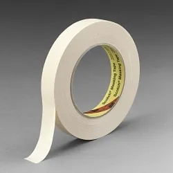 3Mâ„¢ 7000001266 232 High Performance Tape, 60.14 yd L 1.88 in W, 6.3 mil THK, Rubber Adhesive, Crepe Paper Backing