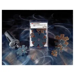 Scotch-Brite™ 7100031694 Sanding Star, 1-1/2 in, 2 in, 3 in, 4 in Dia Star, Coarse/Very Fine Grade