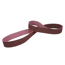 Scotch-Briteâ„¢ 7000120724 SC-BS Scrim Backed Belt, 4 in W 132 in L, Medium Grade, Aluminum Oxide Abrasive, Maroon