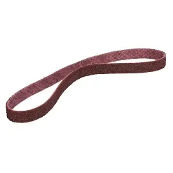 3Mâ„¢ 7000028435 SC-BS Scrim Backed Belt, 3.5 in W 15.5 in L, Medium Grade, Aluminum Oxide Abrasive, Maroon
